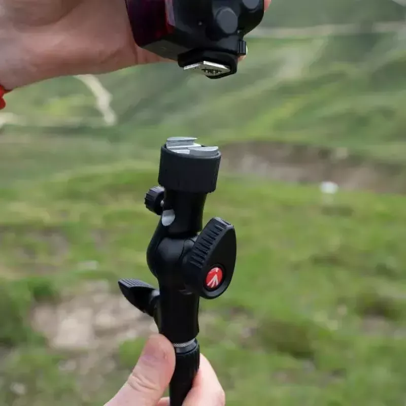 Manfrotto MLH1HS-2 głowica uchylna z zimną stopką, przegubem do lampy i uchwytem na parasol