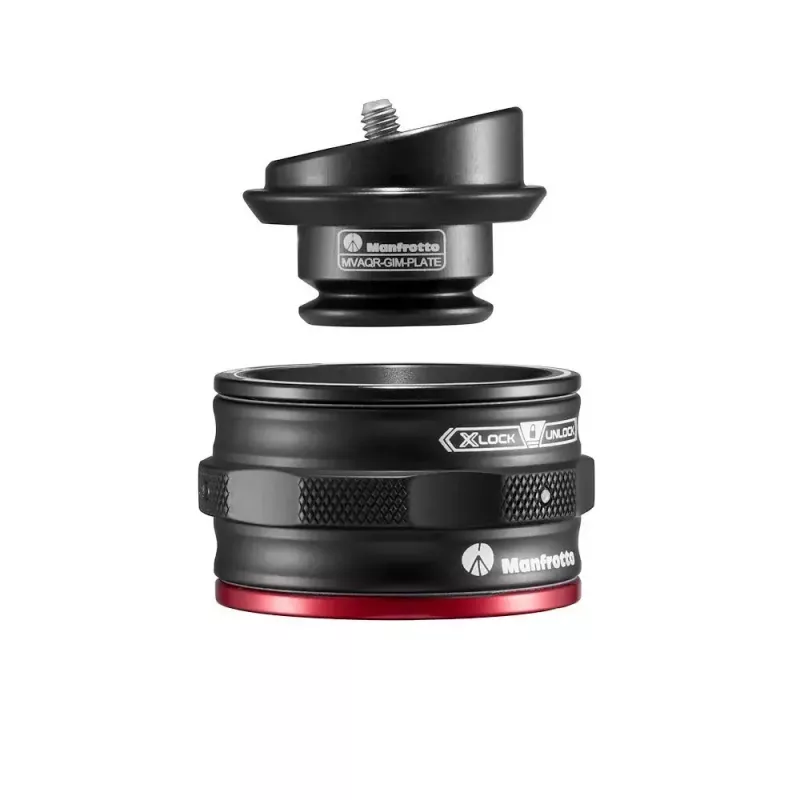 Płyta montażowa Manfrotto MVAQR-GIM-PLATE Aluminium Czarna 50mm x 35mm