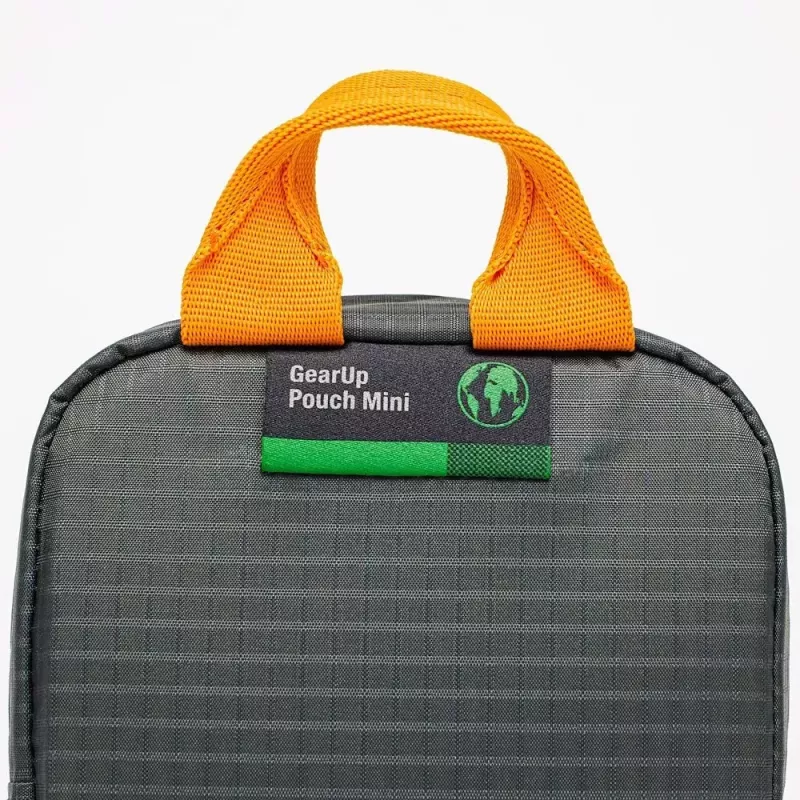 Lowepro GearUp Pouch Mini Saszetka Nylon Poliester Ripstop Szary Pomarańczowy