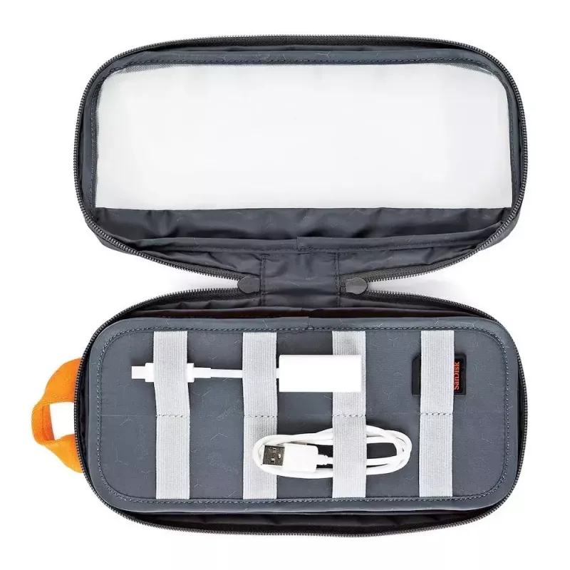 Lowepro Pouch Medium GearUp GL LP37139-GRL Nylon Ripstop Poliester Pomarańczowy Szary 280x45x140mm
