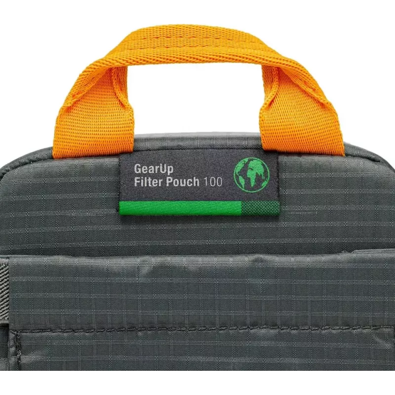 Ochronny pokrowiec na filtry Lowepro GearUp Filter Pouch 100 szary — kompaktowe przechowywanie filtrów fotograficznych