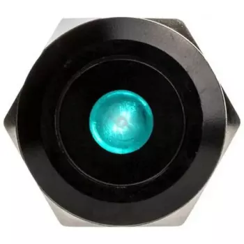 Przycisk wandaloodporny DimasTech Czarnyline Dot RGB PD219 22 mm