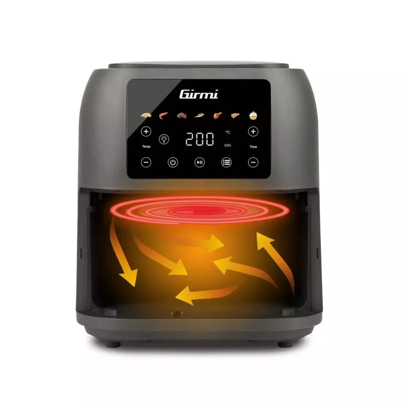 Frytkownica beztłuszczowa Girmi FG92 8 L 1700 W szara