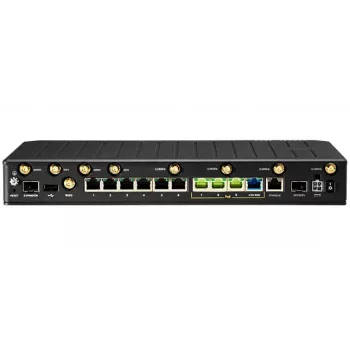 Router bezprzewodowy CradlePoint E300C-18B z NetCloud Enterprise Branch — Wi‑Fi 6 dwuzakresowe, 10GbE, 4G LTE, 5x RJ‑45