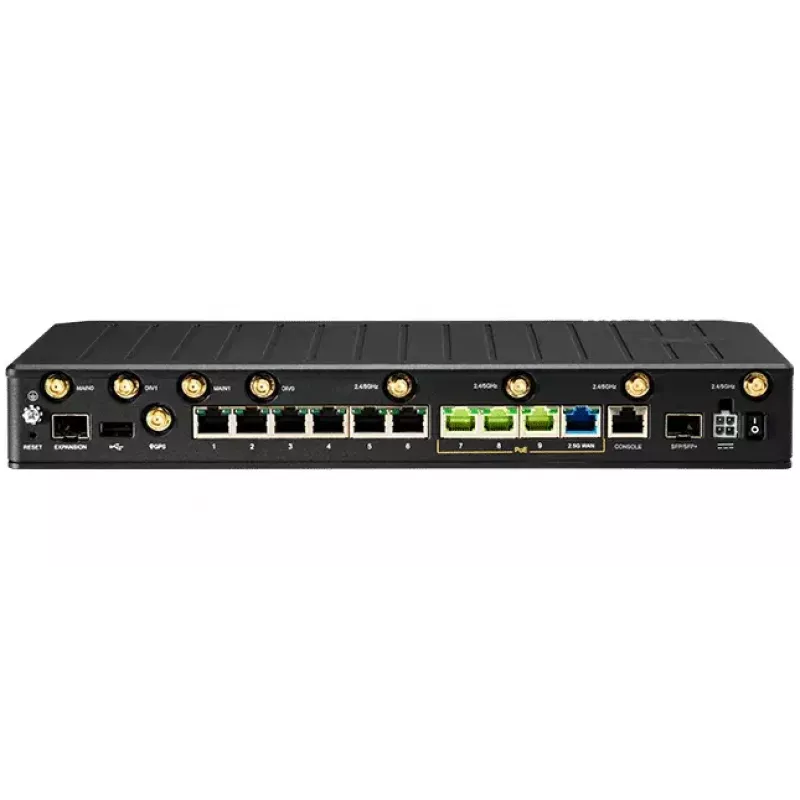 Router bezprzewodowy CradlePoint E300C-18B z NetCloud Enterprise Branch — Wi‑Fi 6 dwuzakresowe, 10GbE, 4G LTE, 5x RJ‑45