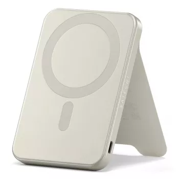 Przenośny powerbank Satechi ST-B5Q2SW 5000 mAh, ładowanie bezprzewodowe, piaskowy