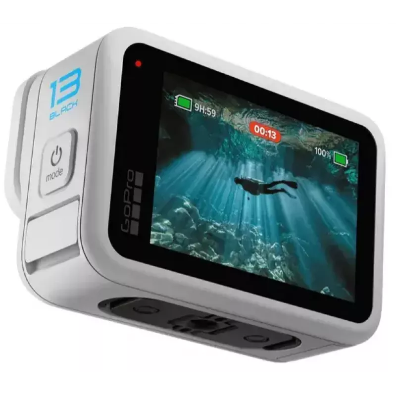 Kamera akcji GoPro HERO13 Czarny — 5.3K Ultra HD, matryca CMOS 27,6 MP, 240 kl./s, Wi‑Fi, GPS, wbudowany wyświetlacz LCD, dźwięk stereo