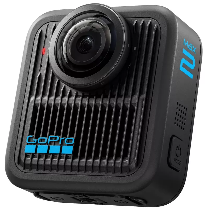 Kamera sportowa GoPro MAX2 z 8K Ultra HD, matrycą 29,5 MP, 100 kl./s, wyświetlaczem LCD, GPS, Wi‑Fi — zestaw akcesoriów