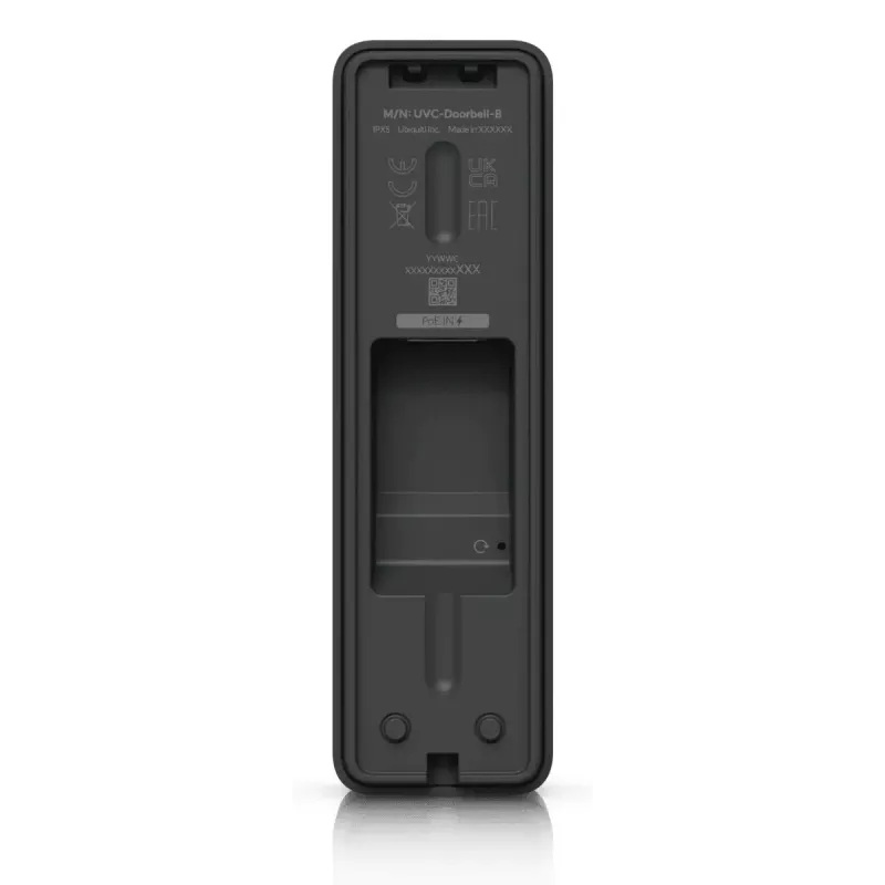Doorbell UBIQUITI Doorbell Lite Czarny — przewodowy wideodomofon PoE, 5 MP, 2560×1920, IPX5, obudowa metalowo-poliwęglanowa