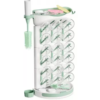 Suszarka do butelek Momcozy DIY Larger na 18 butelek, składany organizer blatowy