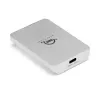 Obudowa SSD OWC Envoy Pro Elektron M.2 srebrny, USB-C 10 Gbit/s, obsługuje 1 dysk SSD M.2 (zainstalowano 480 GB)