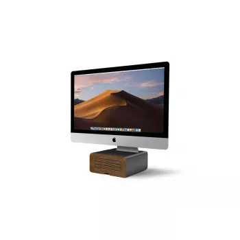 Podstawka biurkowa Twelve South HiRise Pro Czarna z drewnem Wolnostojąca