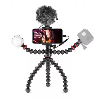 Joby GorillaPod Mobile Vlogging Kit Joby JB01645-BWW 3 nogi 540 g Czarny Czerwony