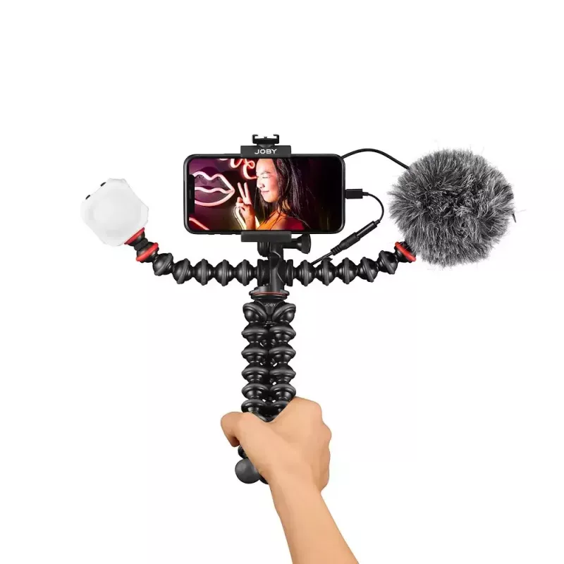 Joby GorillaPod Mobile Vlogging Kit Joby JB01645-BWW 3 nogi 540 g Czarny Czerwony