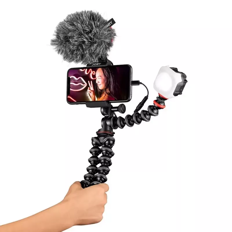 Joby GorillaPod Mobile Vlogging Kit Joby JB01645-BWW 3 nogi 540 g Czarny Czerwony