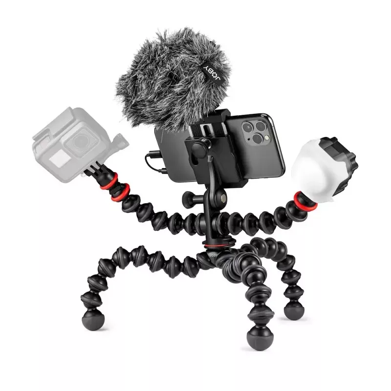 Joby GorillaPod Mobile Vlogging Kit Joby JB01645-BWW 3 nogi 540 g Czarny Czerwony