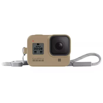 Etui GoPro HERO8 Czarny Sleeve + smycz piaskowe