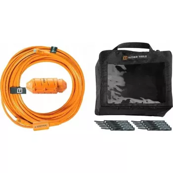 Kabel Tether Tools USB-C na Micro-B CUC31RB-ORG 9,40 m, złącze Micro-B kątowe, pomarańczowy