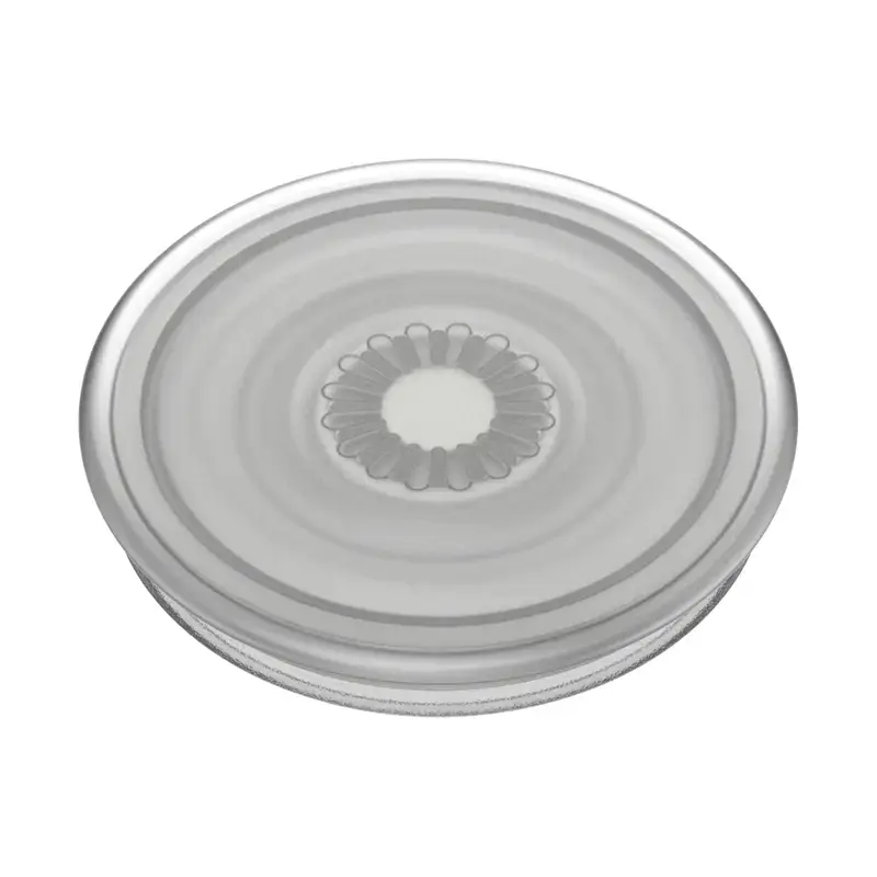 Grip PopSockets PlantCore by Popsockets — uniwersalny uchwyt do telefonu, szary półprzezroczysty, 38,8×7,7 mm
