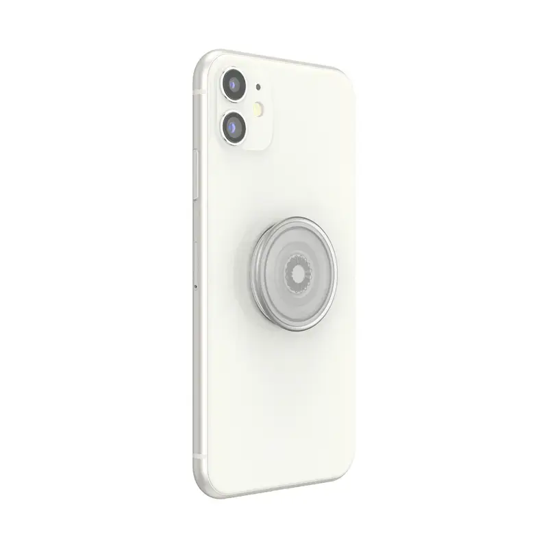 Grip PopSockets PlantCore by Popsockets — uniwersalny uchwyt do telefonu, szary półprzezroczysty, 38,8×7,7 mm