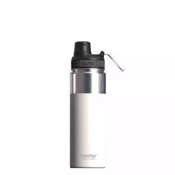 Asobu Alpine Flask 530 ml Stal nierdzewna Biała Turystyka