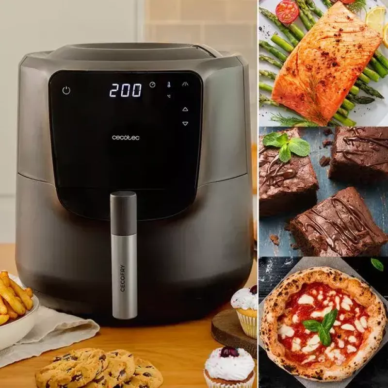 Frytkownica niskotłuszczowa Cecotec 03300 5,5 l 1550 W Czarna
