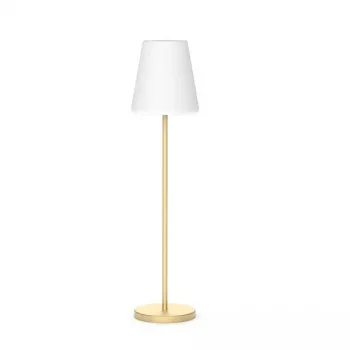 Lampa podłogowa LED Newgarden Lola cienki złoto-biała 10 żarówek 25000h