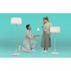 Lampa stołowa Newgarden LOLA cienki 30 2 W LED Mosiądz