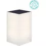 Lampa ścienna solarna NewGarden WALLY model LUMWLP012XXSPNW, kompaktowa lampa zewnętrzna 12x12x18 cm
