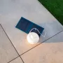 Zewnętrzna solarna lampa Cherry Bulb z możliwością ładowania NewGarden CHERRY BULB bateria, biała obudowa, ciepłe światło