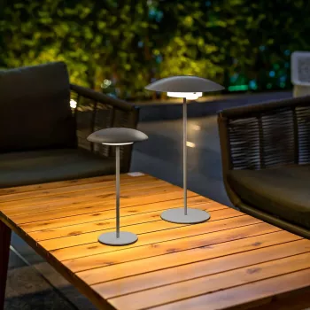 Lampa bateryjna NewGarden SARDINIA 30 antracytowa LED, przenośna ładowalna lampa zewnętrzna