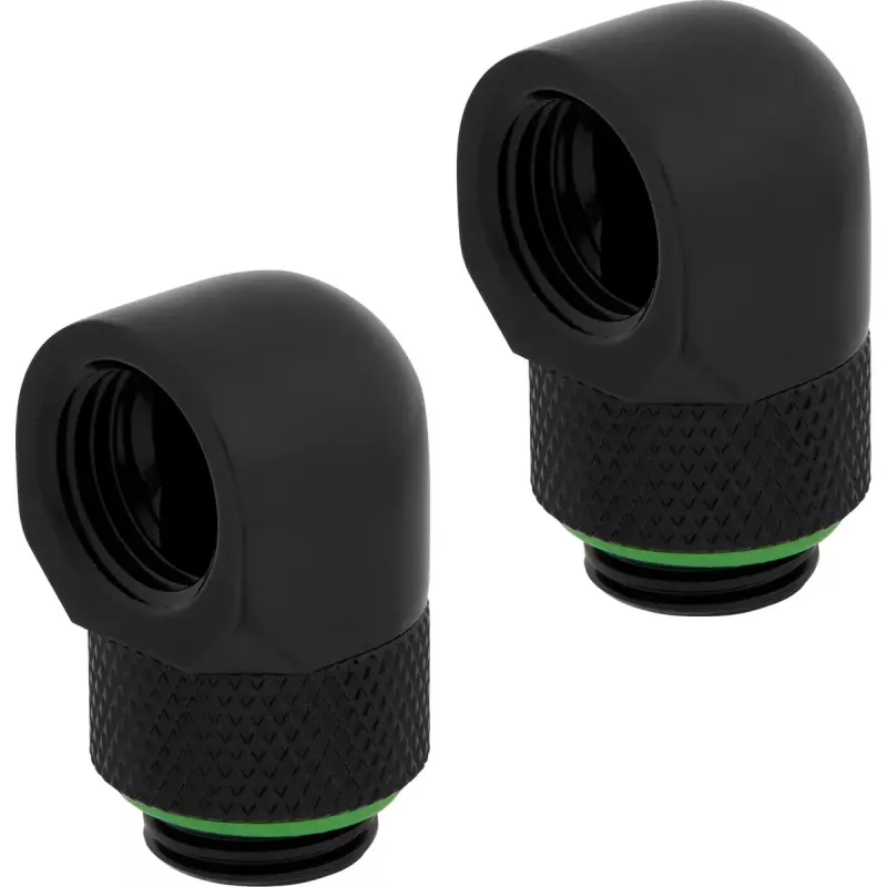 Złączka Corsair CX-9055009-WW mosiężna czarna 90° adapter obrotowy