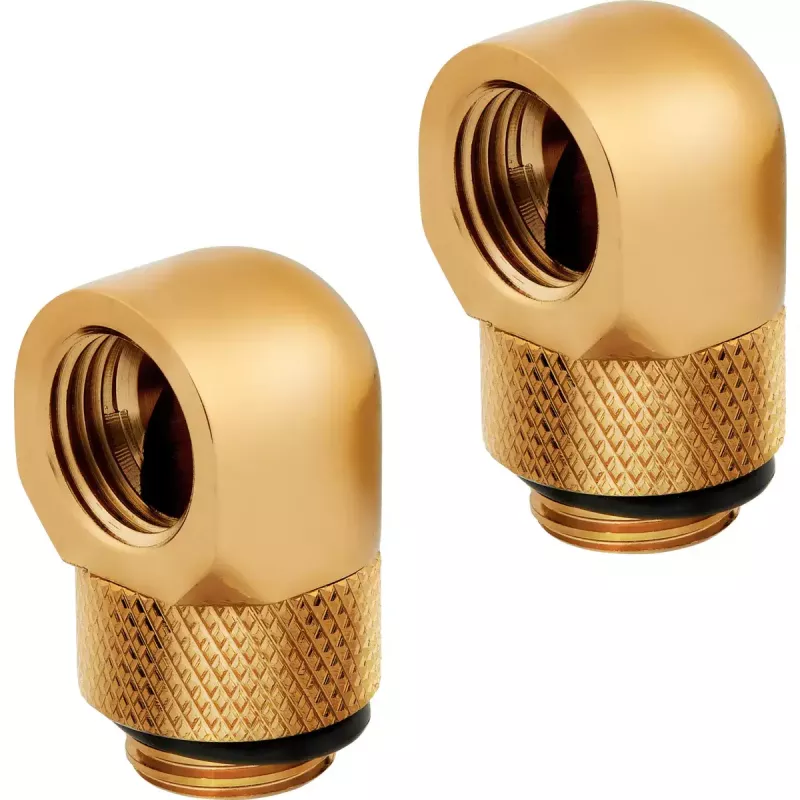 Fitting Corsair CX-9055010-WW mosiężne złote adaptery obrotowe 90°