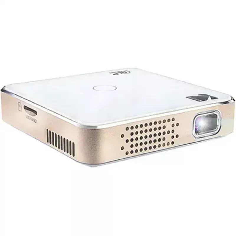 Projektor Kodak Luma 150 Wi‑Fi biały‑Gold, przenośny projektor piko LED z łącznością bezprzewodową