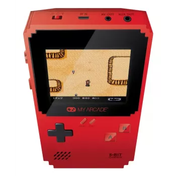 Gamepad dreamGEAR PIXEL CLASSIC czerwony — kontroler cyfrowy, Micro-USB, zasilanie bateriami AAA