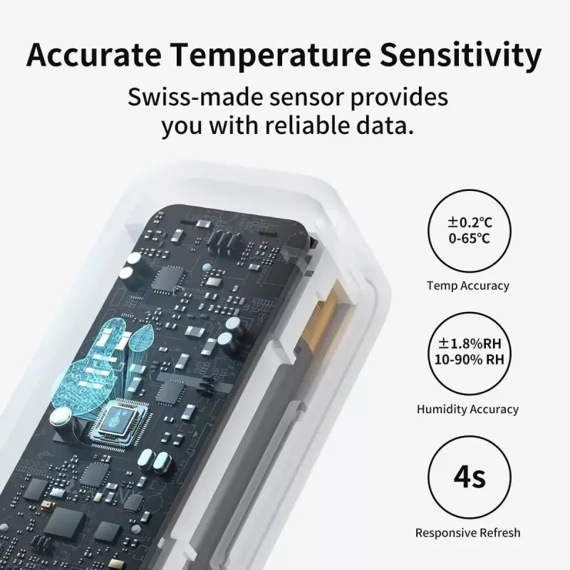Inteligentny silnik do zasłon SwitchBot W2400000R do szyny U (EU i UK) — akumulatorowy, USB-C, siła pchania 15 kg