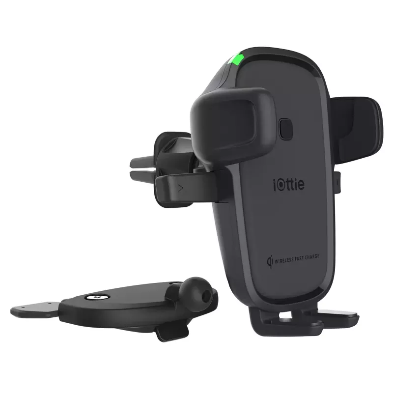 iOttie Easy One Touch 2 Ładowarka samochodowa do smartfona Czarna USB Bezprzewodowe szybkie ładowanie