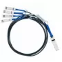 Nvidia MC2609130-001 kabel InfiniBand/światłowodowy 1 m QSFP 4x SFP+ Czarny