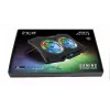 Podkładka chłodząca do laptopa INCA INC-606TGS dla ekranów do 45,7 cm (18 cali), 2 wentylatory 11,5 cm, zasilana przez USB, czarna