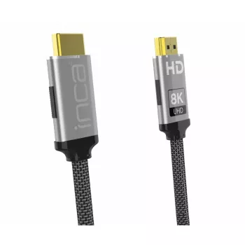 Kabel HDMI Inca IHM-03T 3 m HDMI typu A męski na męski 2.1 szary