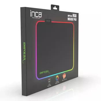 Podkładka pod mysz gamingowa Inca IMP-024 Czarna Monochromatyczna