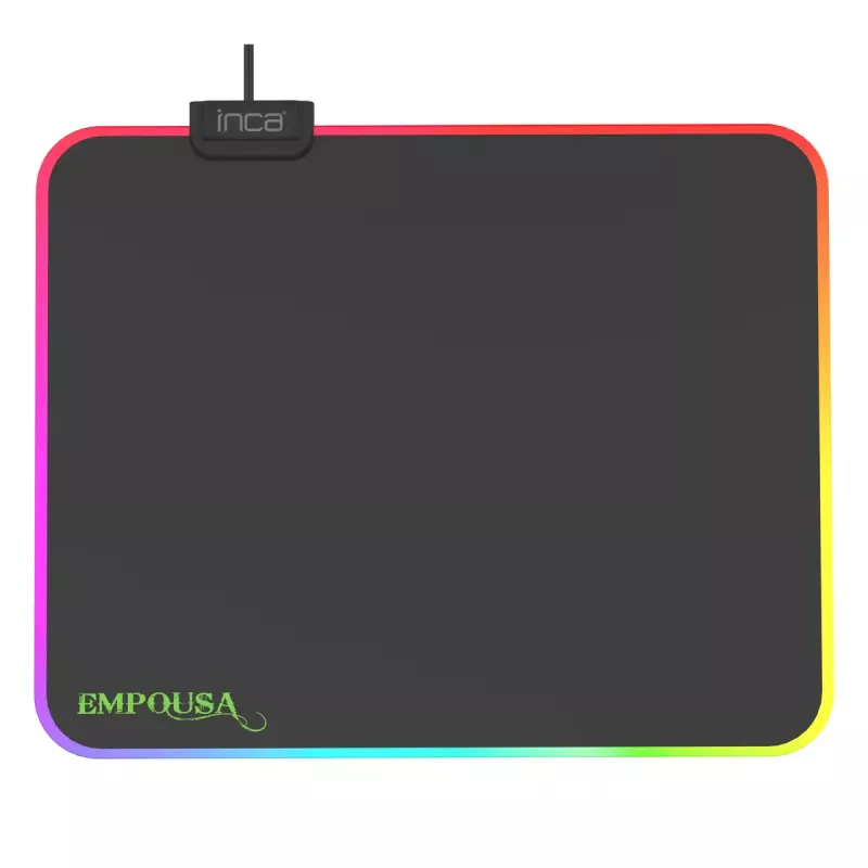 Podkładka pod mysz gamingowa Inca IMP-024 Czarna Monochromatyczna