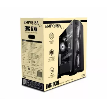 Obudowa PC Inca EMG-17XN Midi Tower Czarna