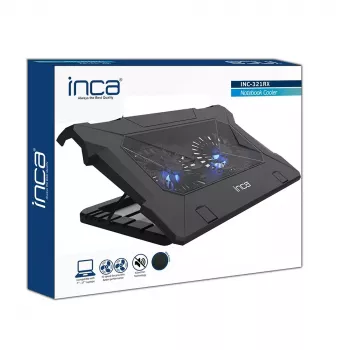 Podkładka chłodząca pod laptopa Inca INC-321RX 43,2 cm 2 wentylatory Czarny