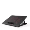Podkładka chłodząca pod laptopa Inca INC-601GMS 43,2 cm 6 wentylatorów USB Czarna
