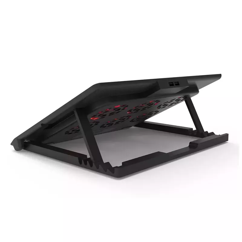 Podkładka chłodząca pod laptopa Inca INC-601GMS 43,2 cm 6 wentylatorów USB Czarna