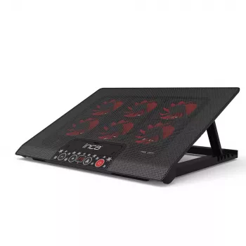 Podkładka chłodząca pod laptopa Inca INC-601GMS 43,2 cm 6 wentylatorów USB Czarna