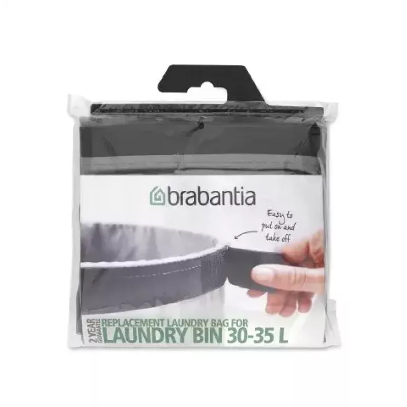 Brabantia zapasowy worek na pranie do kosza na bieliznę, 30-35 l, szary (102325)