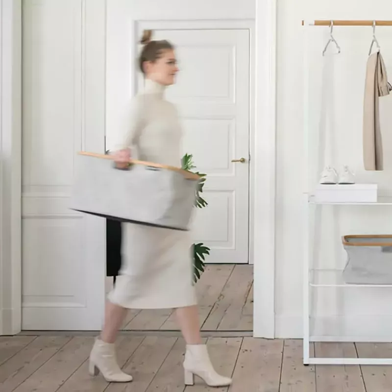 Kosz na pranie Brabantia 118180 40L prostokątny szary