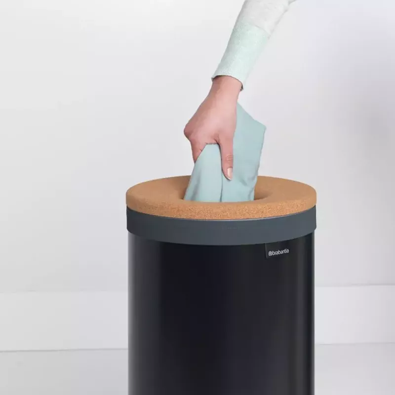 Kosz na pranie Brabantia 120008 35 l, okrągły, czarny